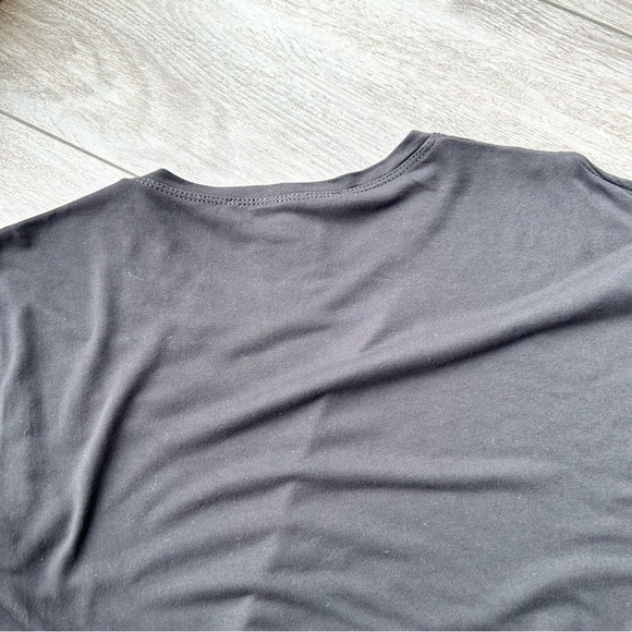 BCBGmaxazria  Black Asymmetrical Sleeve "Laguna" top - Picture 13 of 14